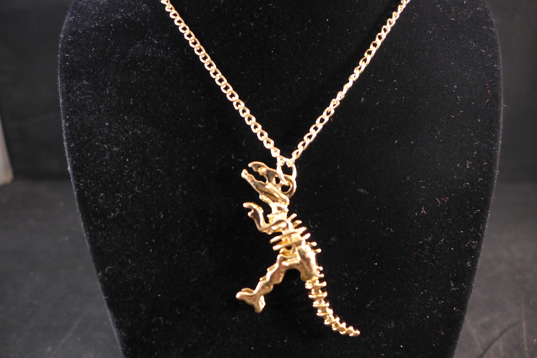 new dinosaur necklace - Gem